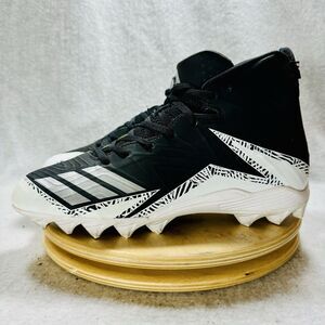 Adidas Freak X MD Football cleats Men’s Size 8.5 Black White Shoes Boots Mid
